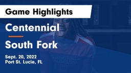 Centennial  vs South Fork  Game Highlights - Sept. 20, 2022