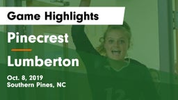 Pinecrest  vs Lumberton  Game Highlights - Oct. 8, 2019