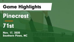 Pinecrest  vs 71st Game Highlights - Nov. 17, 2020