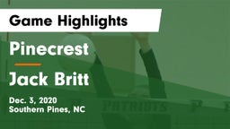 Pinecrest  vs Jack Britt  Game Highlights - Dec. 3, 2020