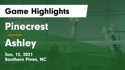 Pinecrest  vs Ashley  Game Highlights - Jan. 12, 2021