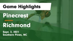 Pinecrest  vs Richmond Game Highlights - Sept. 2, 2021