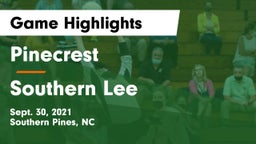 Pinecrest  vs Southern Lee Game Highlights - Sept. 30, 2021