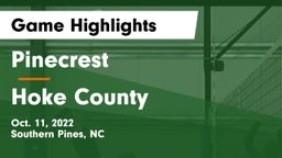Pinecrest  vs Hoke County  Game Highlights - Oct. 11, 2022