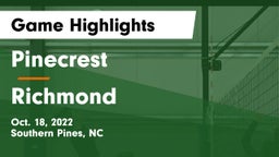 Pinecrest  vs Richmond  Game Highlights - Oct. 18, 2022
