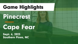 Pinecrest  vs Cape Fear  Game Highlights - Sept. 6, 2023