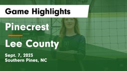 Pinecrest  vs Lee County  Game Highlights - Sept. 7, 2023