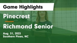 Pinecrest  vs Richmond Senior  Game Highlights - Aug. 31, 2023