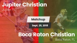 Matchup: Jupiter Christian vs. Boca Raton Christian  2018