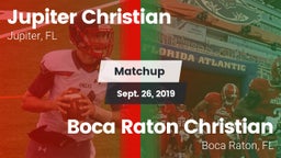 Matchup: Jupiter Christian vs. Boca Raton Christian  2019