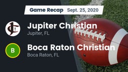 Recap: Jupiter Christian  vs. Boca Raton Christian  2020