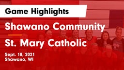 Shawano Community  vs St. Mary Catholic  Game Highlights - Sept. 18, 2021