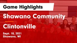 Shawano Community  vs Clintonville  Game Highlights - Sept. 18, 2021