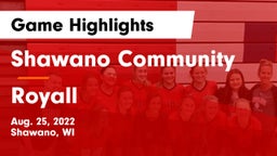 Shawano Community  vs Royall Game Highlights - Aug. 25, 2022
