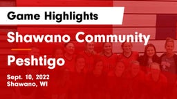 Shawano Community  vs Peshtigo  Game Highlights - Sept. 10, 2022