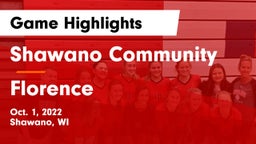 Shawano Community  vs Florence Game Highlights - Oct. 1, 2022