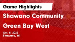 Shawano Community  vs Green Bay West Game Highlights - Oct. 8, 2022