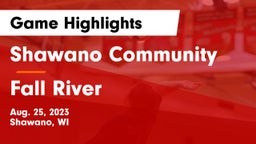 Shawano Community  vs Fall River Game Highlights - Aug. 25, 2023