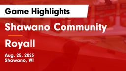 Shawano Community  vs Royall  Game Highlights - Aug. 25, 2023