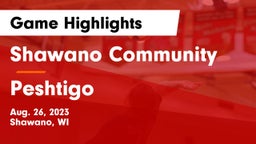 Shawano Community  vs Peshtigo Game Highlights - Aug. 26, 2023