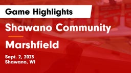 Shawano Community  vs Marshfield Game Highlights - Sept. 2, 2023
