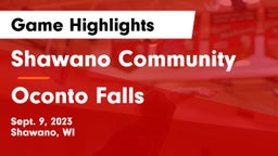 Shawano Community  vs Oconto Falls  Game Highlights - Sept. 9, 2023