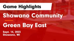 Shawano Community  vs Green Bay East  Game Highlights - Sept. 14, 2023
