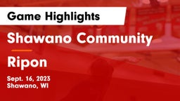 Shawano Community  vs Ripon  Game Highlights - Sept. 16, 2023