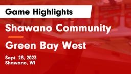 Shawano Community  vs Green Bay West Game Highlights - Sept. 28, 2023