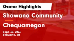 Shawano Community  vs Chequamegon Game Highlights - Sept. 30, 2023