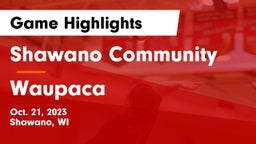 Shawano Community  vs Waupaca  Game Highlights - Oct. 21, 2023