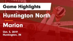 Huntington North  vs Marion Game Highlights - Oct. 5, 2019
