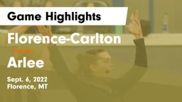 Florence-Carlton  vs Arlee  Game Highlights - Sept. 6, 2022