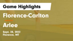 Florence-Carlton  vs Arlee Game Highlights - Sept. 28, 2022