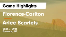 Florence-Carlton  vs Arlee Scarlets Game Highlights - Sept. 7, 2023