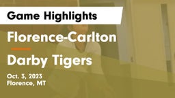 Florence-Carlton  vs Darby Tigers Game Highlights - Oct. 3, 2023