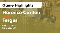 Florence-Carlton  vs Fergus  Game Highlights - Oct. 14, 2023