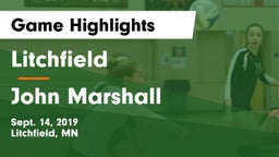 Litchfield  vs John Marshall  Game Highlights - Sept. 14, 2019