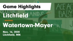 Litchfield  vs Watertown-Mayer  Game Highlights - Nov. 16, 2020