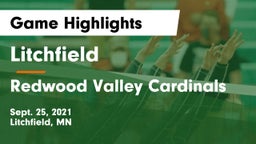 Litchfield  vs Redwood Valley Cardinals Game Highlights - Sept. 25, 2021