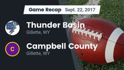 Recap: Thunder Basin  vs. Campbell County  2017