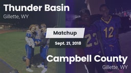 Matchup: Thunder Basin High S vs. Campbell County  2018