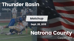 Matchup: Thunder Basin High S vs. Natrona County  2018