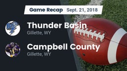 Recap: Thunder Basin  vs. Campbell County  2018