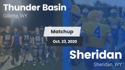 Matchup: Thunder Basin High S vs. Sheridan  2020