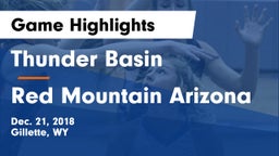Thunder Basin  vs Red Mountain Arizona Game Highlights - Dec. 21, 2018