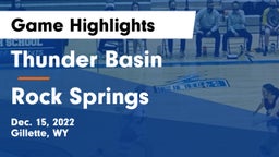 Thunder Basin  vs Rock Springs  Game Highlights - Dec. 15, 2022