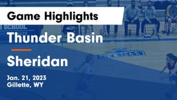 Thunder Basin  vs Sheridan  Game Highlights - Jan. 21, 2023