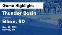 Thunder Basin  vs Ethan, SD Game Highlights - Dec. 28, 2023