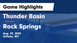 Thunder Basin  vs Rock Springs  Game Highlights - Aug. 29, 2020